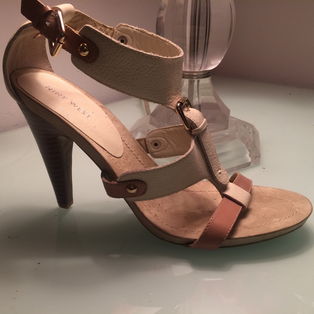 NINE WEST GLADIATOR HEELED SANDALS SIZE US 9 1/2M